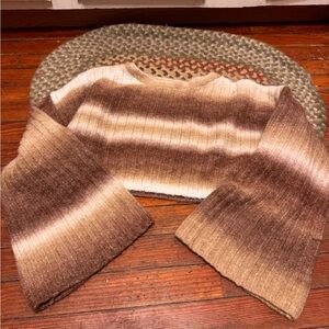 Chic Nation Brown Gradient Sweater